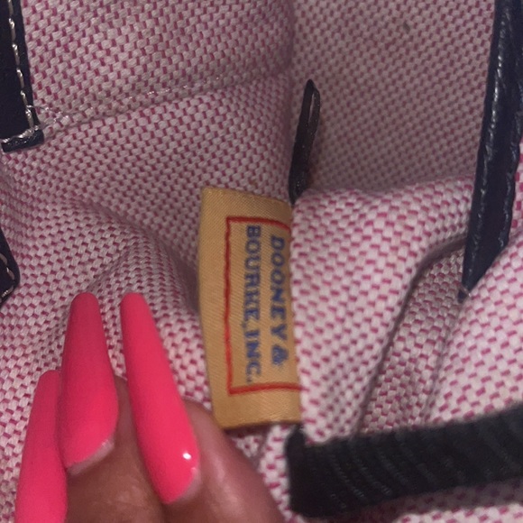 DOONEY AND BOURKE PEBBLE GRAIN NAVY SATCHEL - Picture 13 of 14